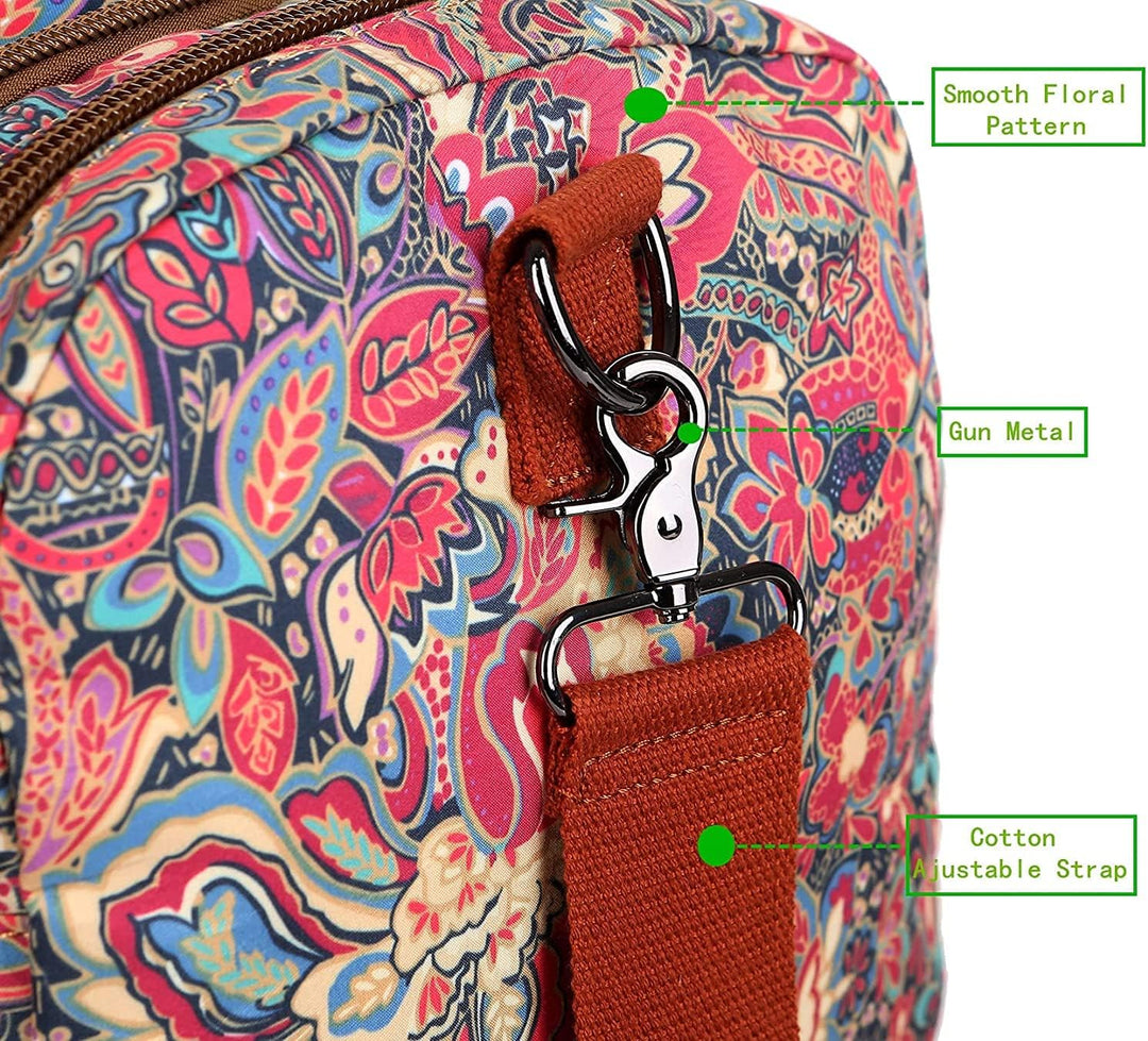 BAOSHA Mehrfarbig Frauen Reisetaschen Reise Duffel Weekender Bag Sporttasche für Damen Carry on Schl