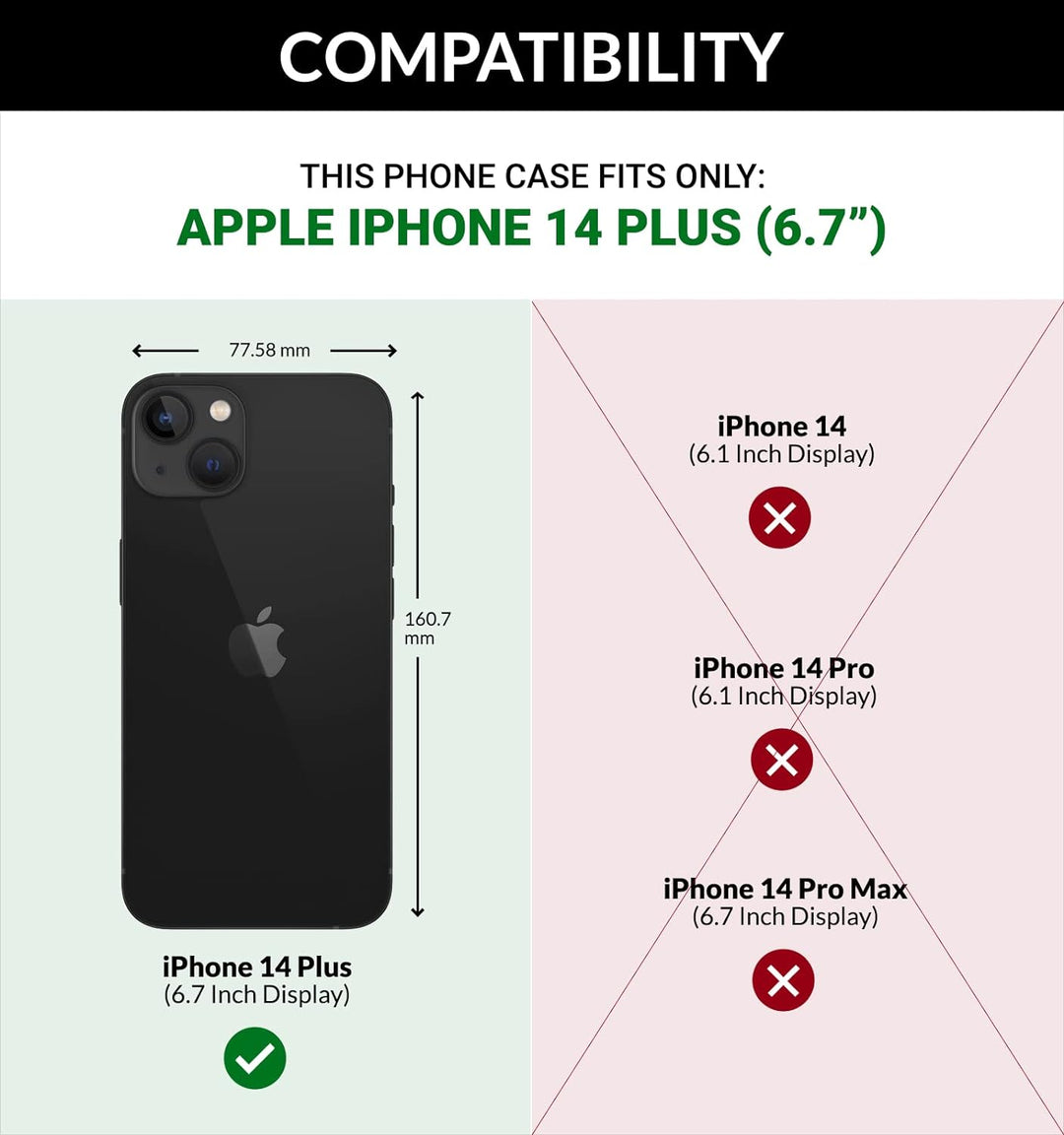 SURAZO Premium Handyhülle für Apple iPhone 14 Plus Hülle Leder – Klappbare Echtleder Schutzhülle [mi