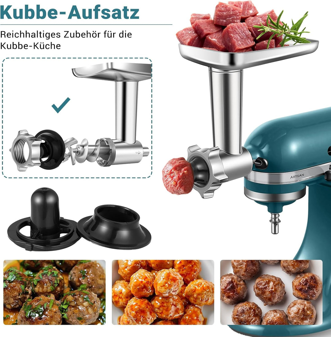 Fleischwolf Zubehör Für kitchenaid fleischwolf - Fleischwolf aufsatz für KitchenAid Mixer - fleischw