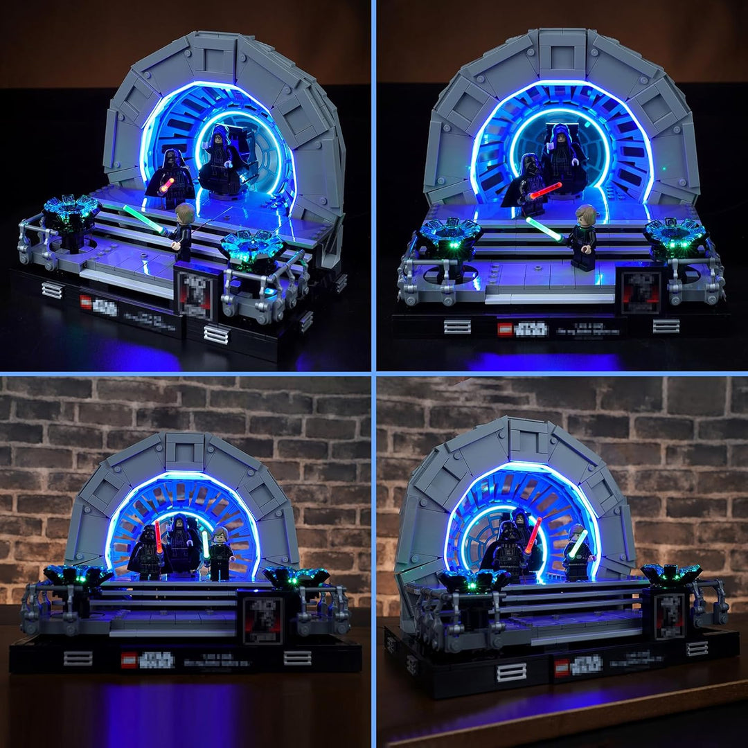 LocoLee Led Licht Set für Lego Thronsaal des Imperators, Led Beleuchtungs Set für Lego 75352 Star Wa