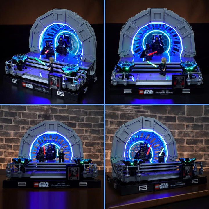 LocoLee Led Licht Set für Lego Thronsaal des Imperators, Led Beleuchtungs Set für Lego 75352 Star Wa
