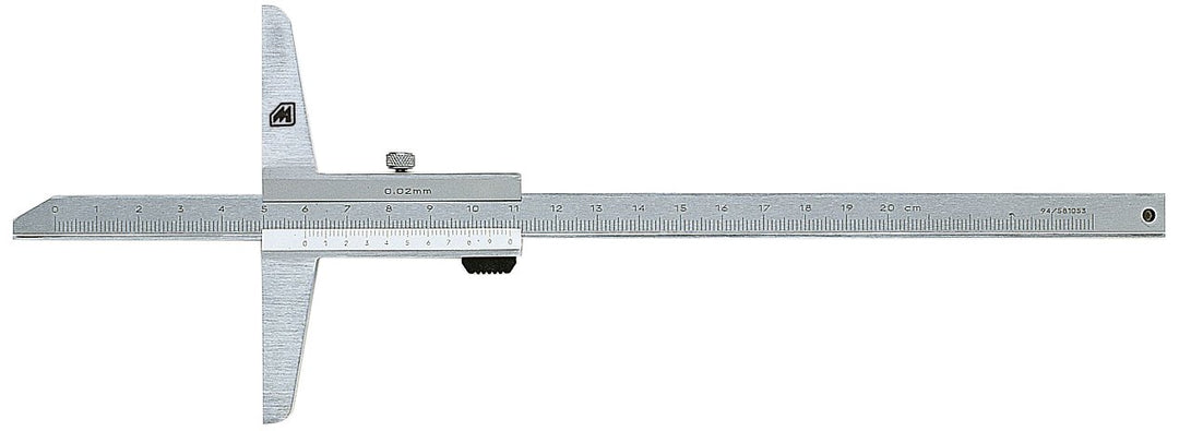 Metrica 10151 Tiefenmesser 200 mm, verchromt