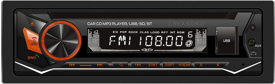 Creasono Autoradio mit CD Player: MP3-Autoradio, CD, Bluetooth, Freisprechfunktion, USB, SD, 4x45W (