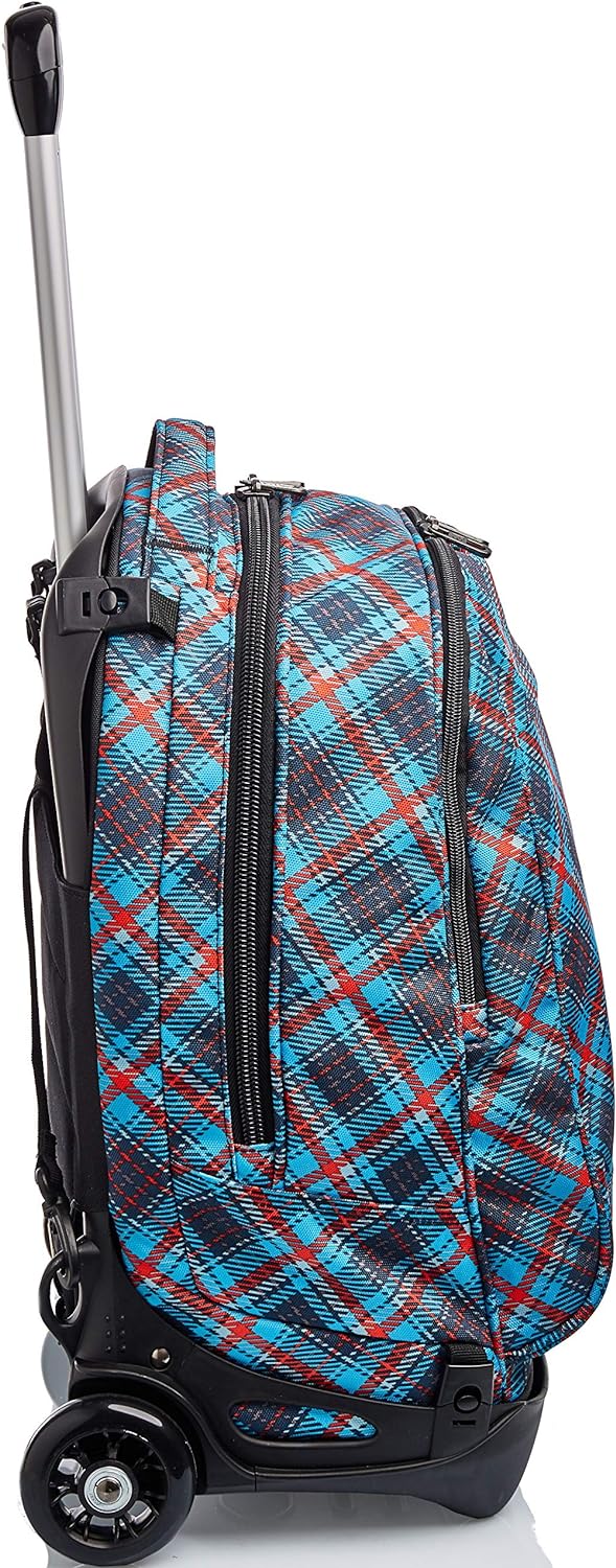 Invicta TROLLEY, Rucksack mit Trolleyfunktion, 3 in 1, Schulranzen mit Rollen, Abnehmbarer Rucksack,