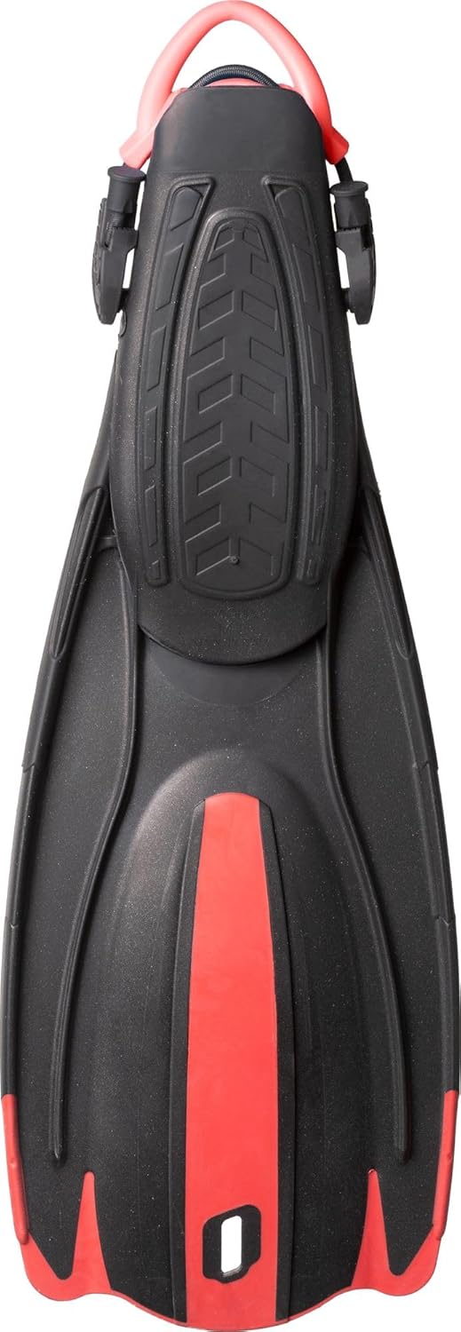 Cressi Unisex-Adult Maui Fins Flossen M/L Schwarz/Rot, M/L Schwarz/Rot