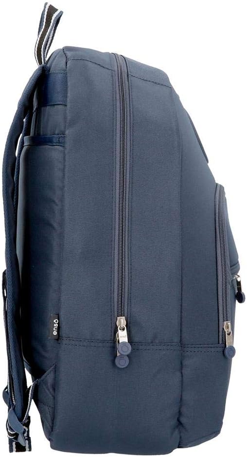 Enso Basic Rucksack Blau 32x46x15 cms Polyester für 15,6"-Laptop 22.1L Blau Rucksack, Blau Rucksack
