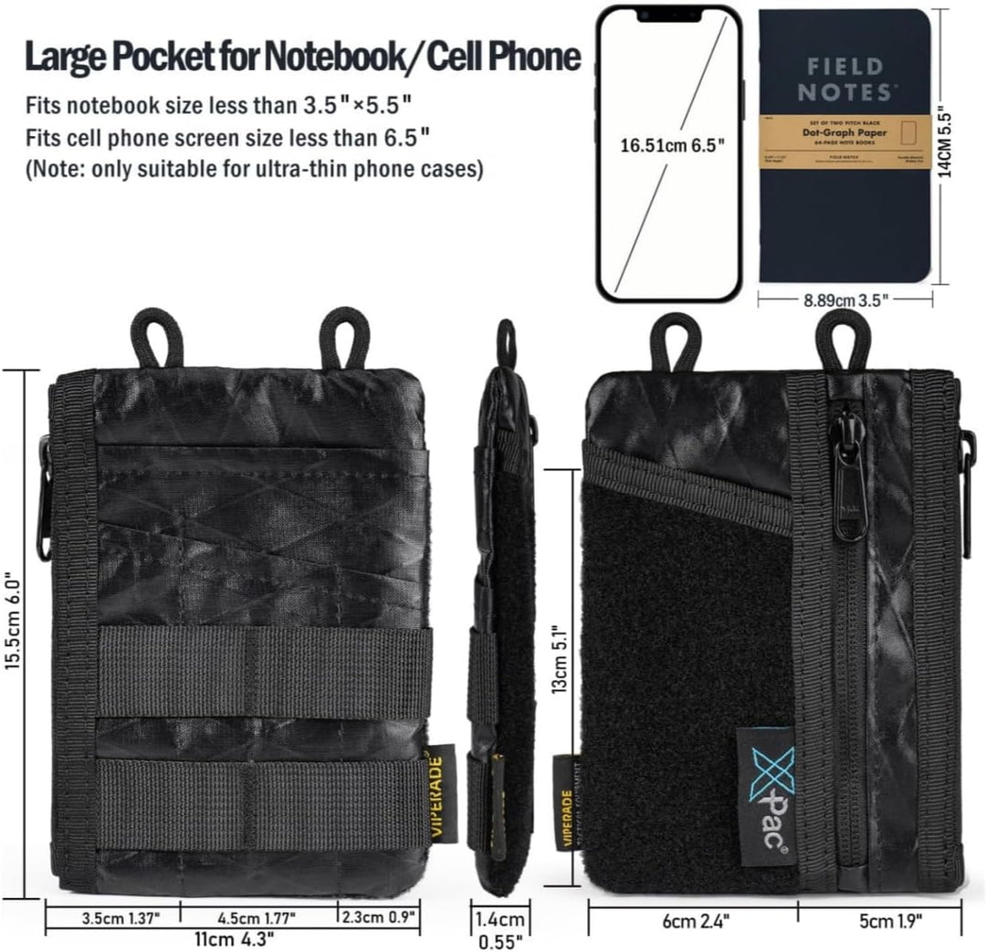 VIPERADE VE16 EDC Pouch Klein EDC Organizer Werkzeugtasche mit 7 Taschen,EDC Organizer Tasche für He