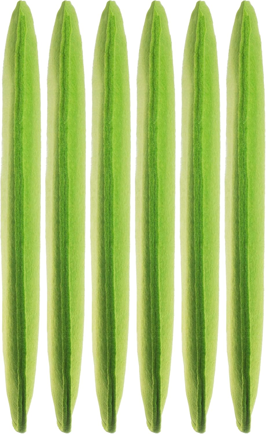 Sitzkissen Filz Rund 6er Set – Ø 35 cm in Grün – Stuhlkissen aus Filz für Innen & Aussen – robuste S