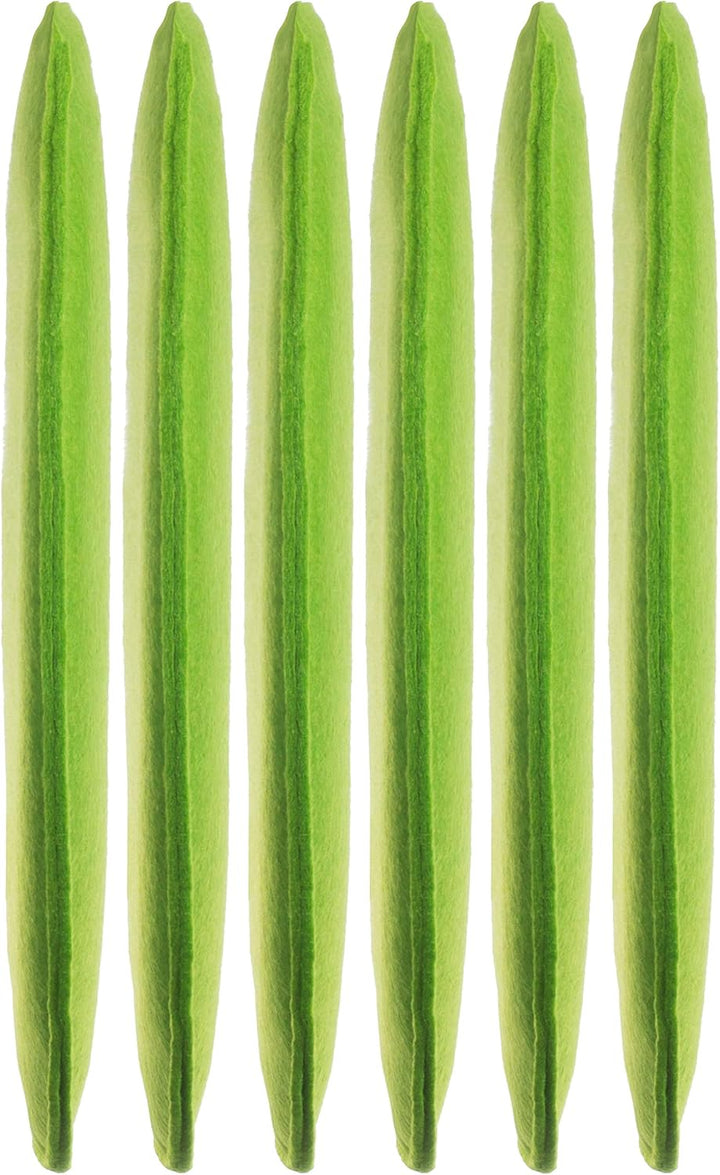 Sitzkissen Filz Rund 6er Set – Ø 35 cm in Grün – Stuhlkissen aus Filz für Innen & Aussen – robuste S