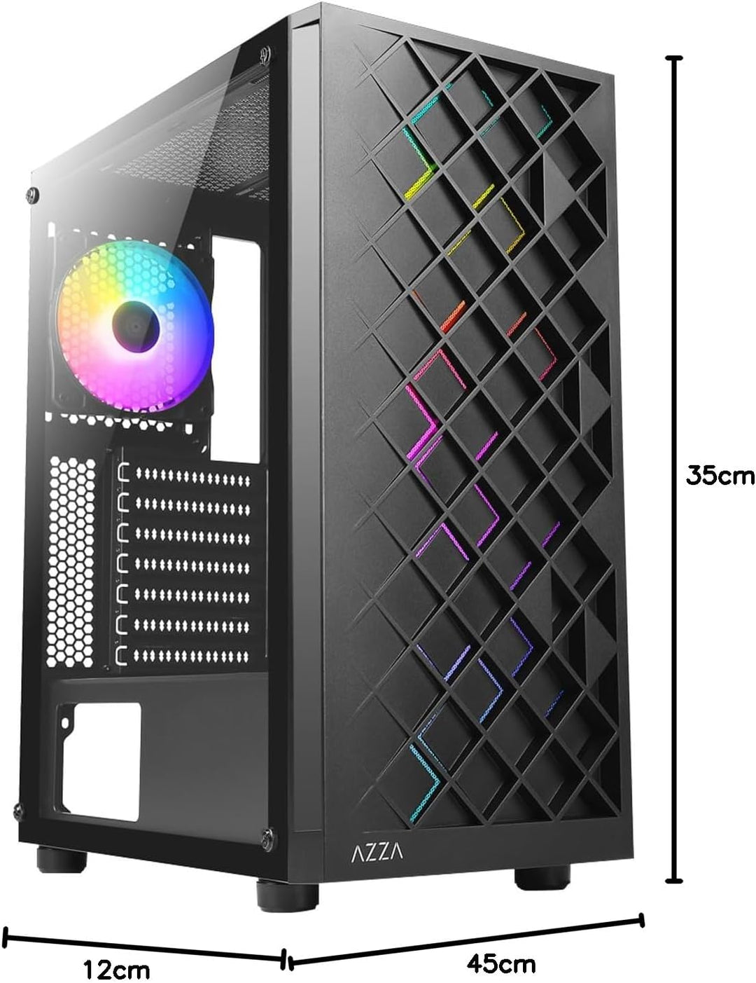 AZZA Spectra 280B Gaming Black, CSAZ-280B Spectra Black