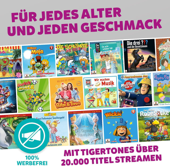 tigermedia tigerbox Touch Plus grau mit extra Langer Akkulaufzeit und Bluetooth Kopfhöreranschluss,