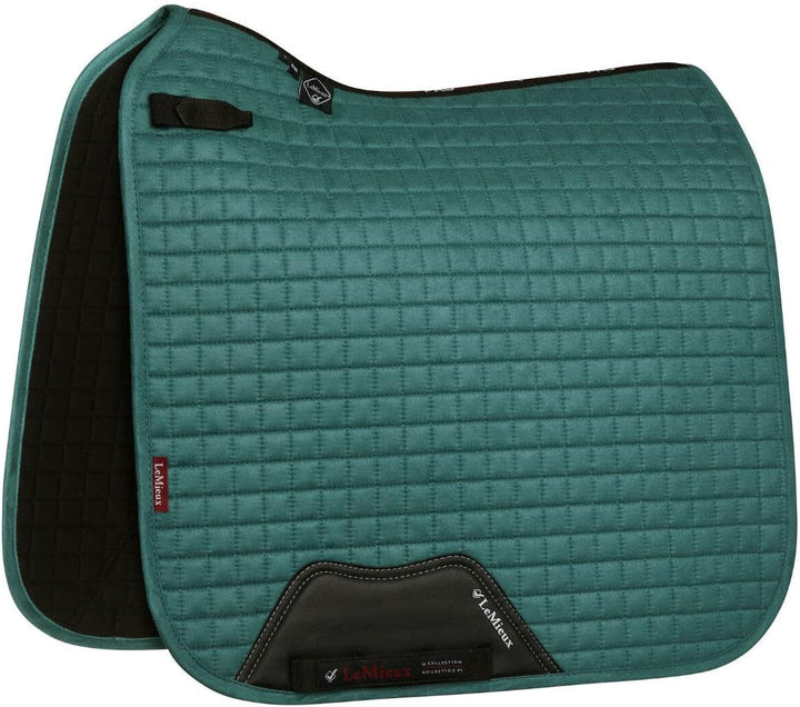 LeMieux Prosport Dressurquadrat aus Wildleder Dressur-Sattelpolster L blau, L blau