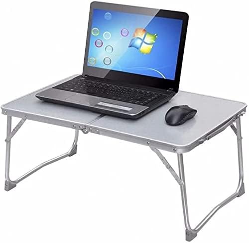 Qimu Niedriger faltbarer Campingtisch, leichter Aluminium-Picknicktisch, Laptop-Betttisch, tragbarer