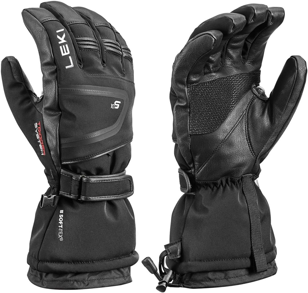 LEKI Detect XT 3D Handschuhe Skihandschuhe Fingerhandschuhe Schwarz EU 9, Schwarz EU 9