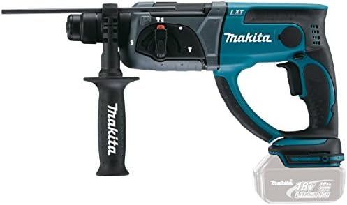 Makita Akku-Kombihammer f. SDS+ 18,0V im MAKPAC ohne Akku 1,5 Ah, ohne Ladegerät, DHR202ZJ, Blau, Si