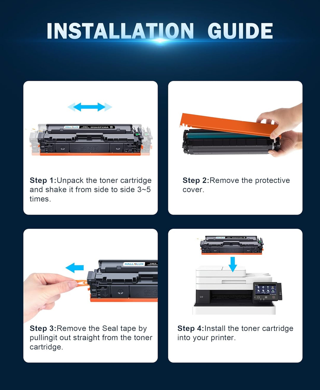 205A Toner Kompatibel für HP 205A CF530A CF531A CF532A CF533A für HP MFP M181fw Toner für HP Color L