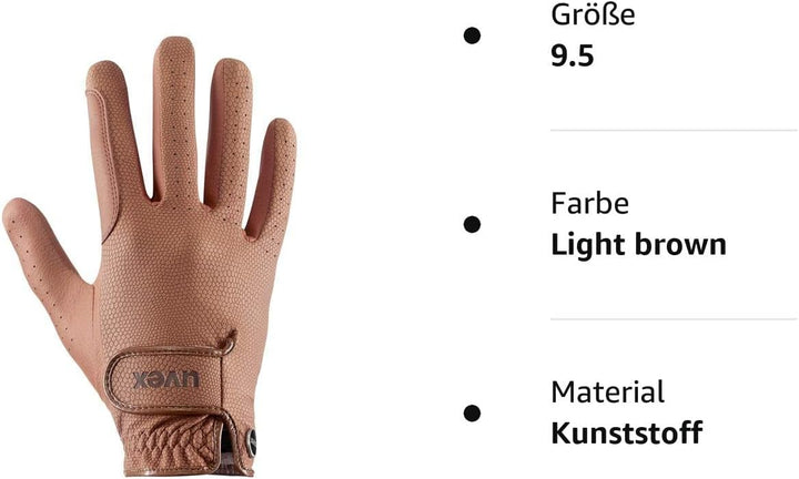 Uvex Tensa Ii Reithandschuhe 9.5 light brown, 9.5 light brown
