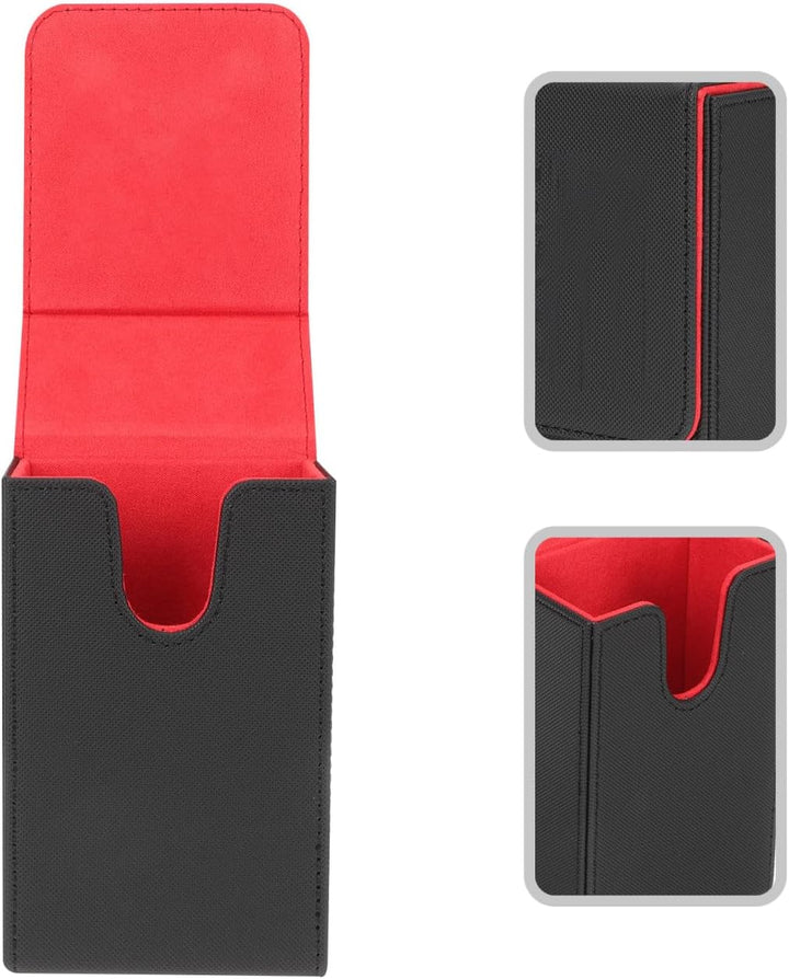 TOPBATHY Spielkartenhalter Inhaber Einer Pokerkarte PU Tarot Cards Storage Box Tragbare Tarotkartenb