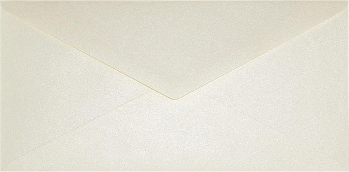 Netuno 100 Briefumschläge Perlmutt-Creme DIN lang 110x 220 mm 120g Aster Metallic Cream lange Perlmu