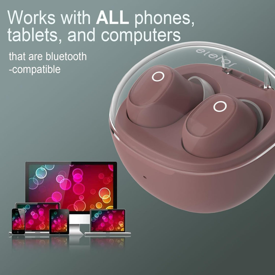 eleror Kabellose Ohrhörer für kleine Ohren, Damen, Herren,Bluetooth-Ohrhörer für kleine Gehörgänge,