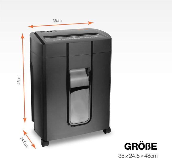 Peach Partikelschnitt Aktenvernichter - 16 Blatt - 18 Liter/300 A4 - 4 x 38 mm Partikelgrösse (P-4),