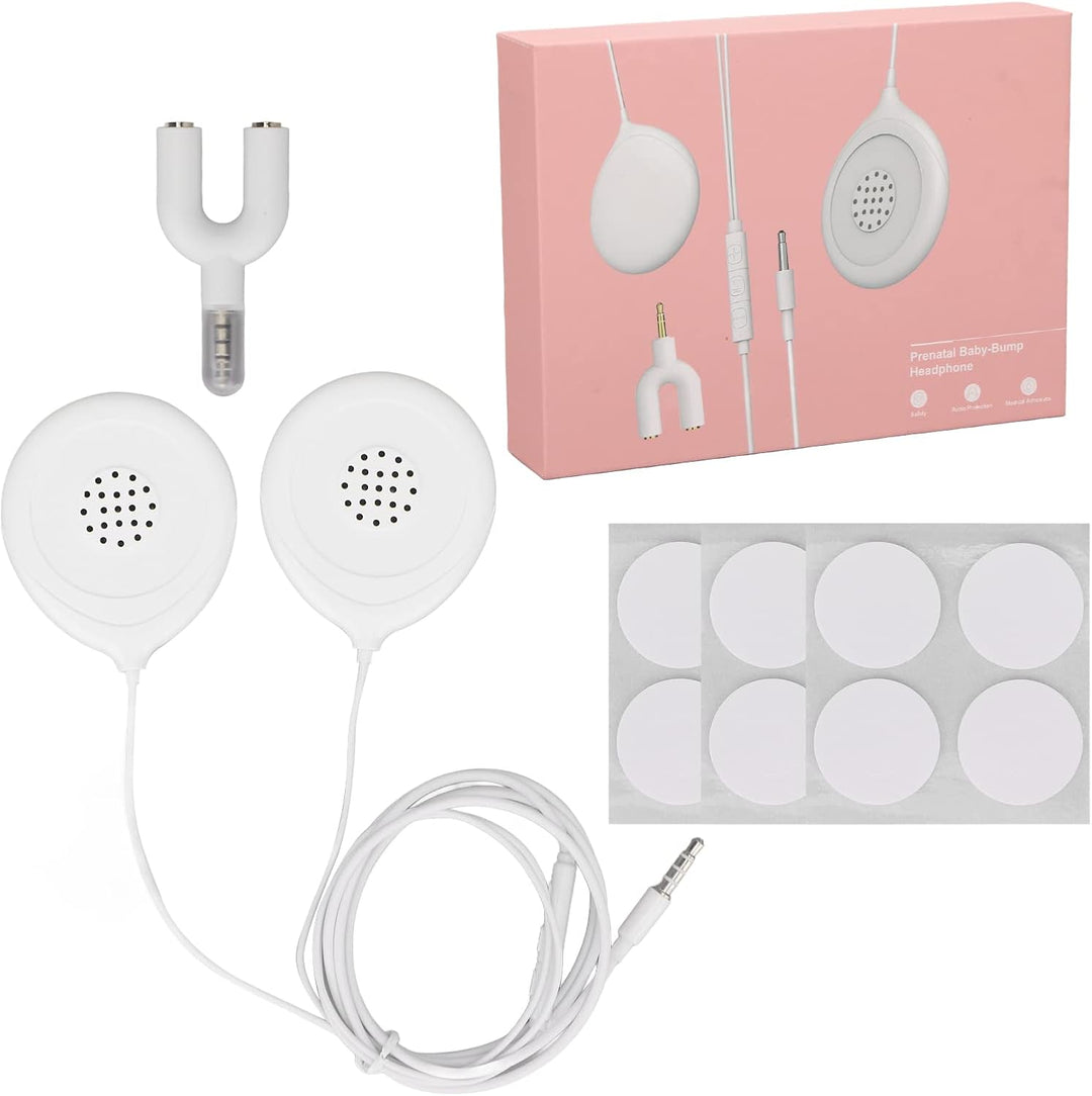 Babybauch Kopfhörer Set, Schwangerschaftskopfhörer Bauchhörer für Musikwiedergabe,Stimmen für das Ba