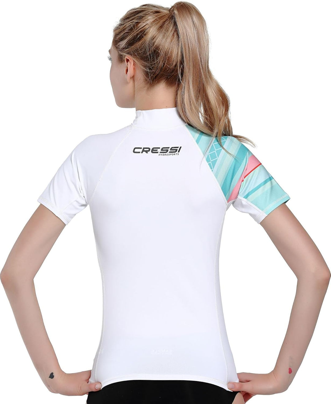 Cressi Shield Lady Rash Guard Short/SL - Protective Short Sleeve Rash Guard für SUP und Wassersport,