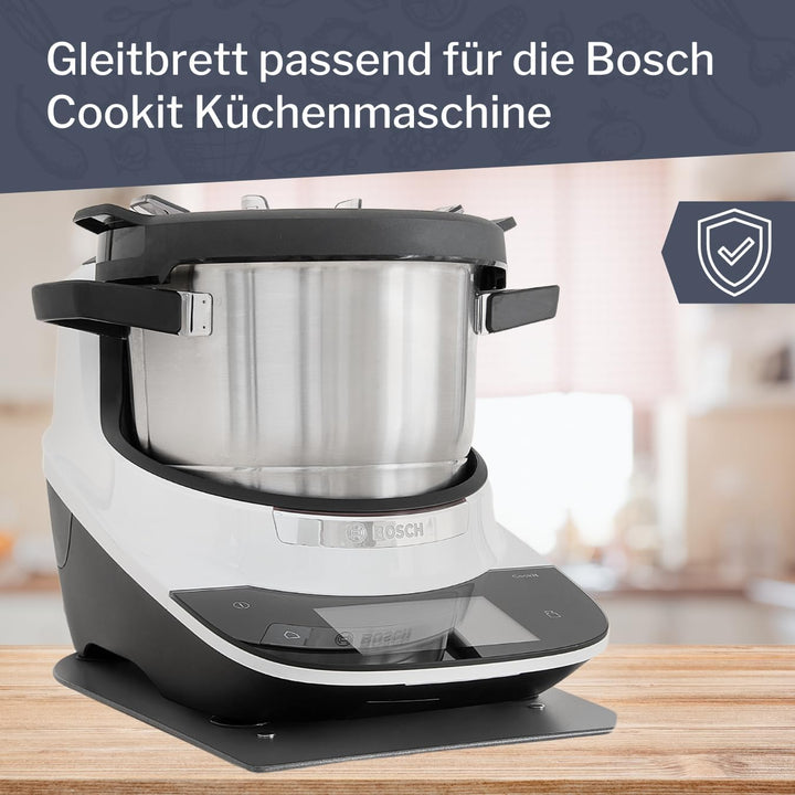 Gleitbrett passend für Bosch Cookit Küchenmaschine aus Metall
