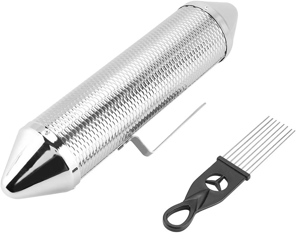 Edelstahl Guiro, Robustes Design, hohe Tonalität, Langlebig Guiro, mit Schaber für präzise Rhythmen,