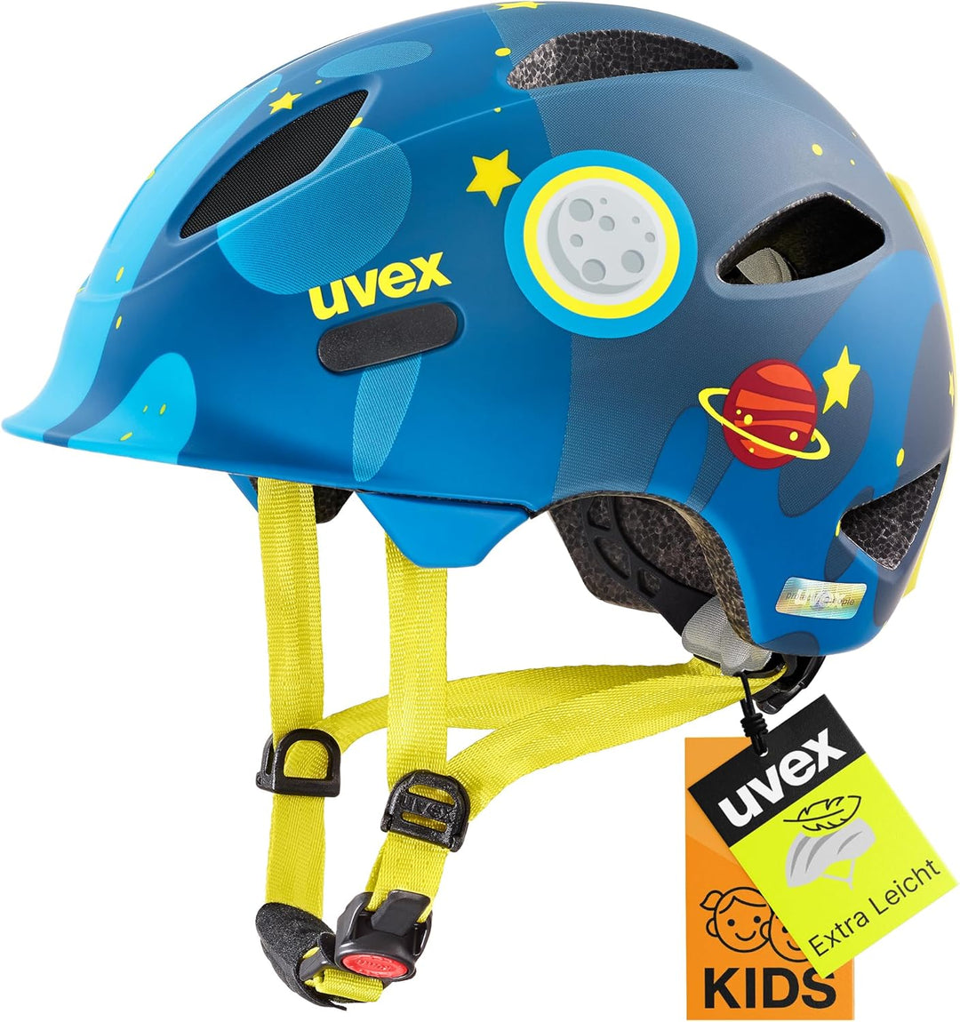 Uvex OYO Style Deep Space Kinder Fahrrad Helm blau/gelb 2024 50-54 cm, 50-54 cm