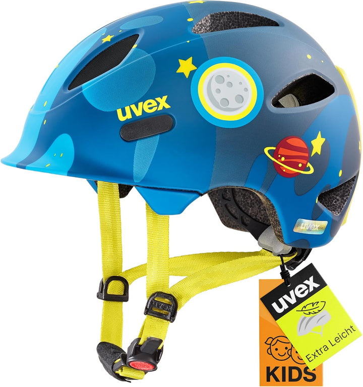Uvex OYO Style Deep Space Kinder Fahrrad Helm blau/gelb 2024 50-54 cm, 50-54 cm