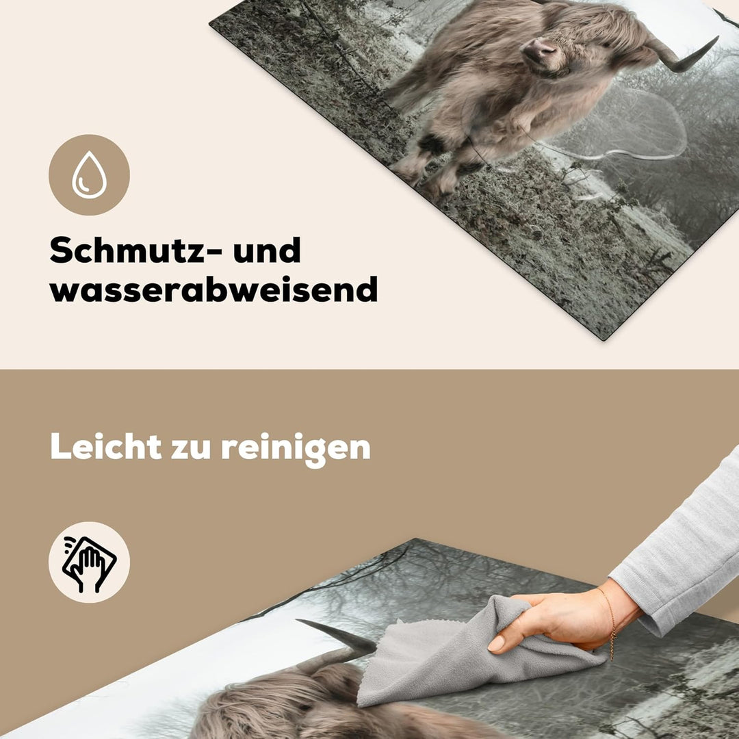 KitchenYeah© Herdabdeckplatte Einteilig Induktionsmatte Küche Abdeckung Ceranfeld Herd Abdeckplatte