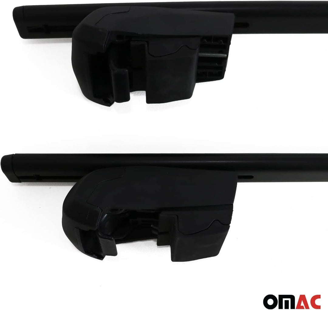 OMAC Dachträger Gepäckträger kompatibel mit Hyundai Kona 2017-2023 Grundträger TÜV ABE Schwarz Kona