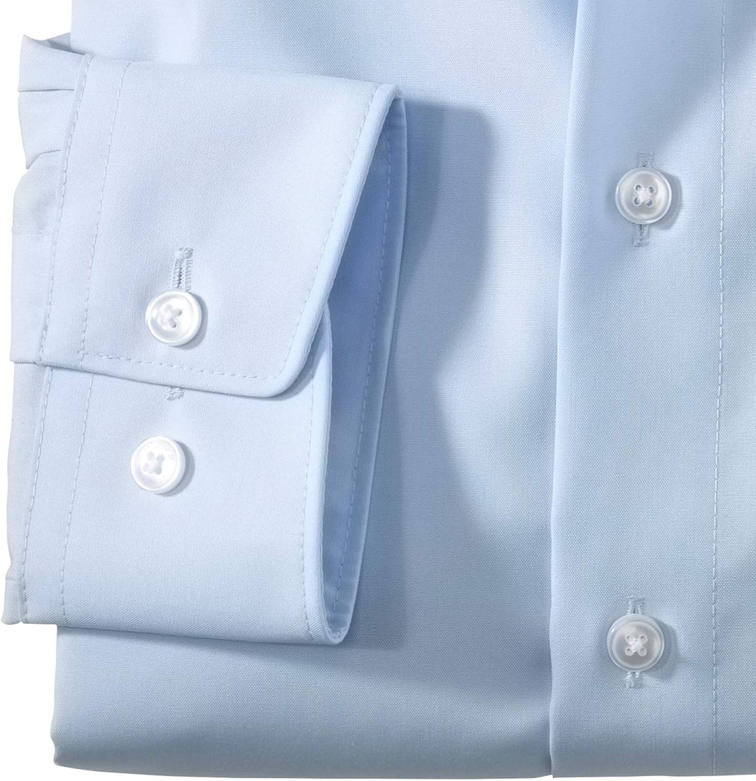 OLYMP Herren Businesshemd Luxor, Männer Oberhemd,Extra Langer Arm,Uni,Comfort fit,New Kent,blau 15,4