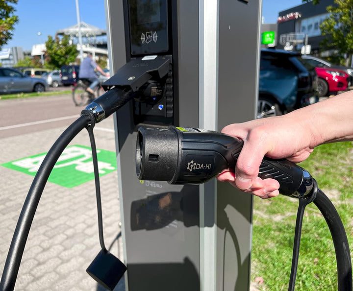 DA Hi EV Ladekabel Typ 2 für Elektroauto und PHEV 11KW 16A 3-phasig 7m, TüV Zertifiziert, chic-schwa