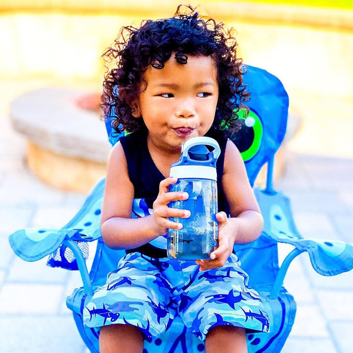 Contigo Kinder Trinkflasche Easy Clean Autospout mit Strohhalm, BPA-freie robuste Wasserflasche, 100