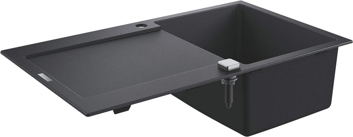 GROHE K500 | Kompositspüle mit Abtropffläche | granit schwarz | 31644AP0 K500 Granit Schwarz 86 x 50