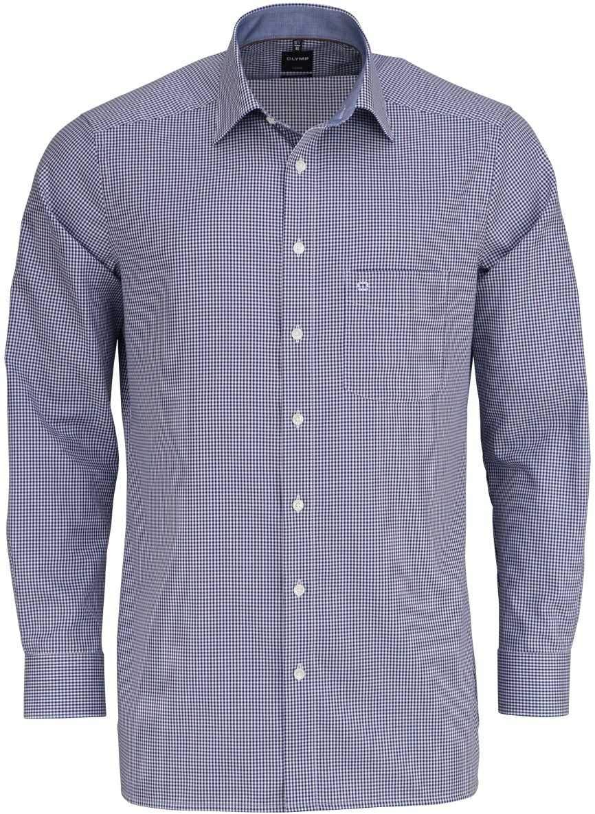 OLYMP Herren Hemd Modern Fit Extralanger Arm Marine (52) 40