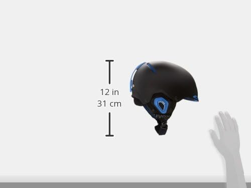 UVEX Skihelm JAKK, Black-Cyan Mat, 52-55 cm
