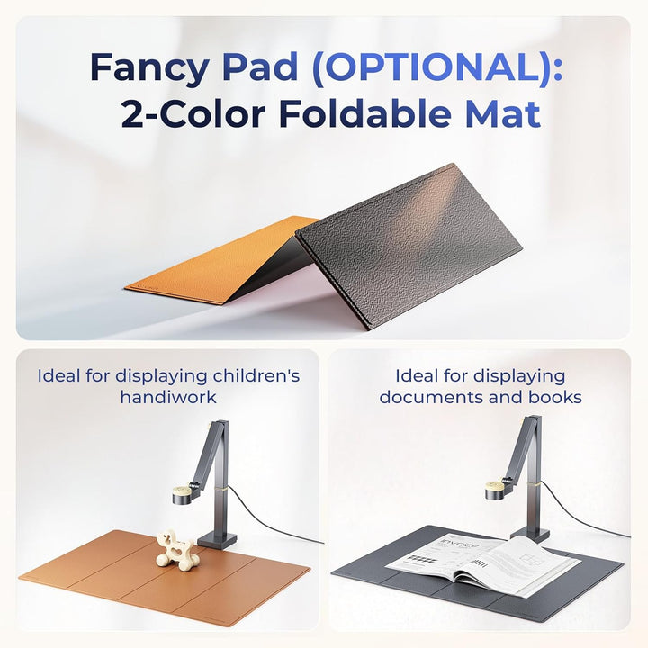 CZUR Fancy S Pro 12MP Dokumentenkamera, HD 4K 60FPS Visualizer Auto-Fokus AF-C/AF-S Mode mit Fulllli