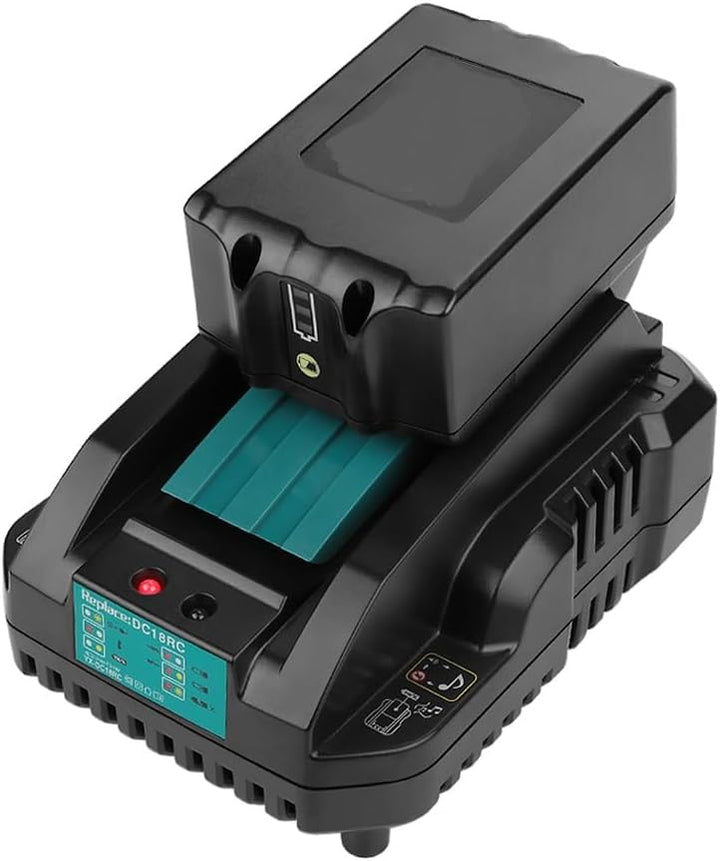 Energup 14,4~18V 3A Ladegerät für Makita Ladegerät 18V DC18RA DC18RC DC18RD DC18SF und 14,4V~18V BL1