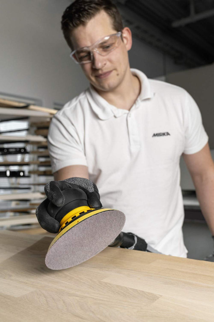 50x MIRKA Haftschleifscheibe ABRANET Grip 125mm K.320 f.HO/Metall/Lack/Ku. Korn P320, Korn P320