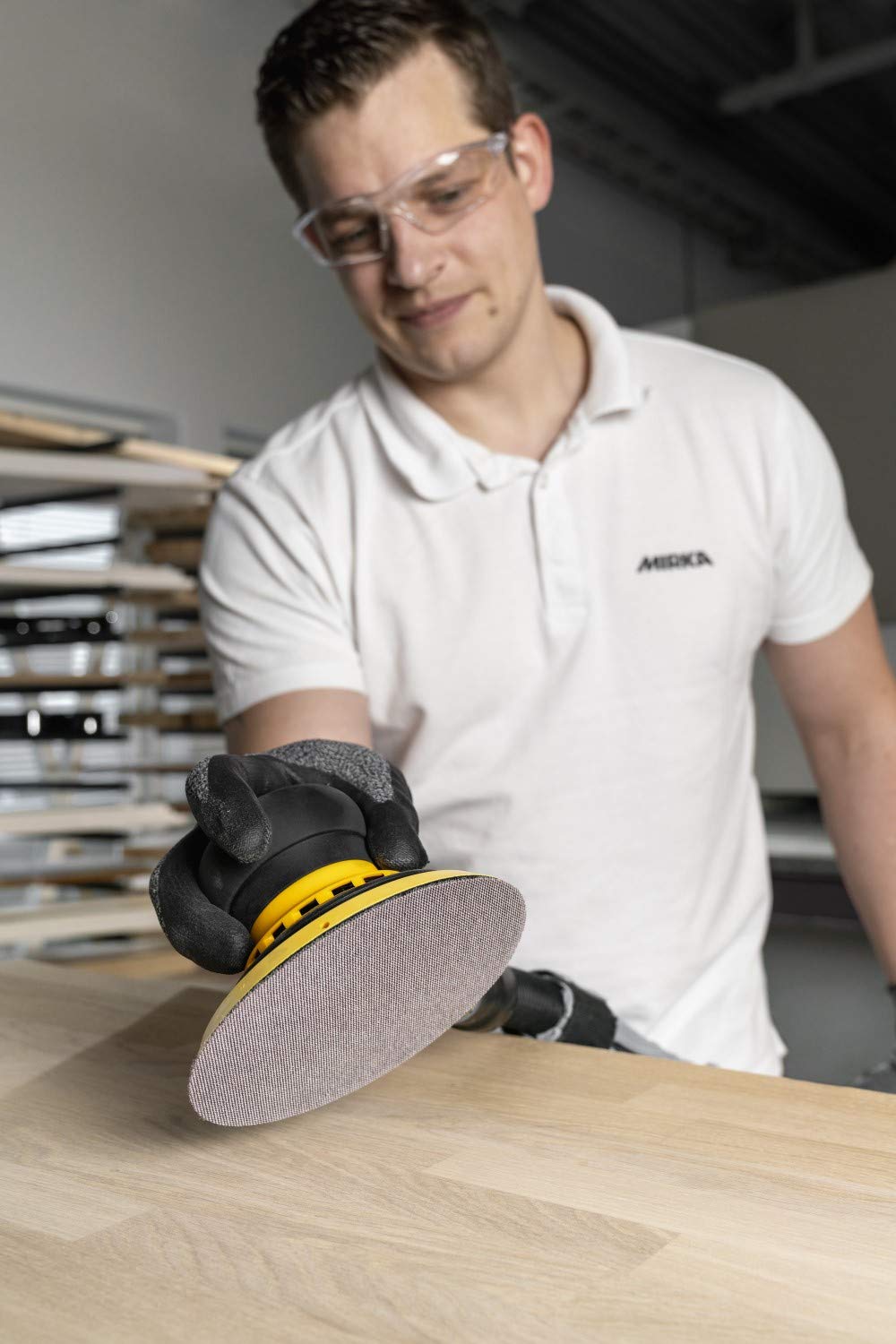 50x MIRKA Haftschleifscheibe ABRANET Grip 125mm K.150 f.HO/Metall/Lack/Ku. Korn P150, Korn P150