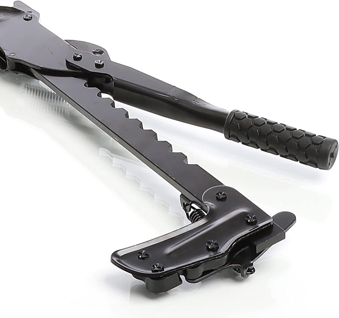 XPOtool Zaunspanner Drahtspanner für Weidezäune und Zaundraht zum Dehnen und Spleissen Spannweg 530m