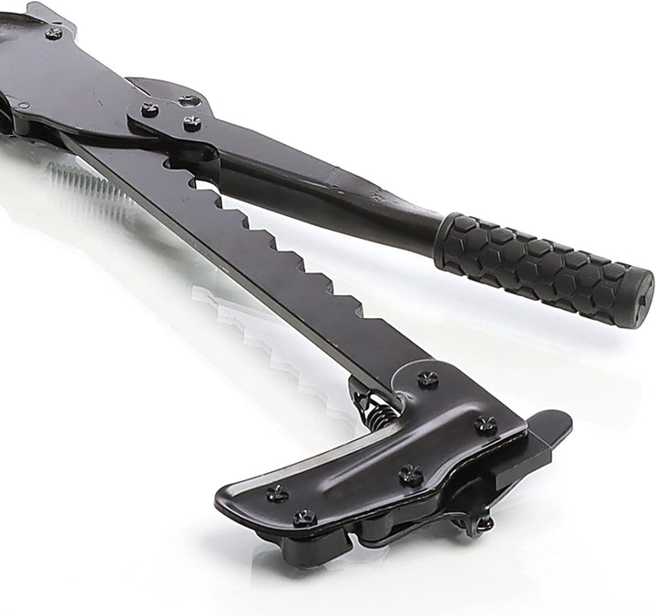 XPOtool Zaunspanner Drahtspanner für Weidezäune und Zaundraht zum Dehnen und Spleissen Spannweg 530m