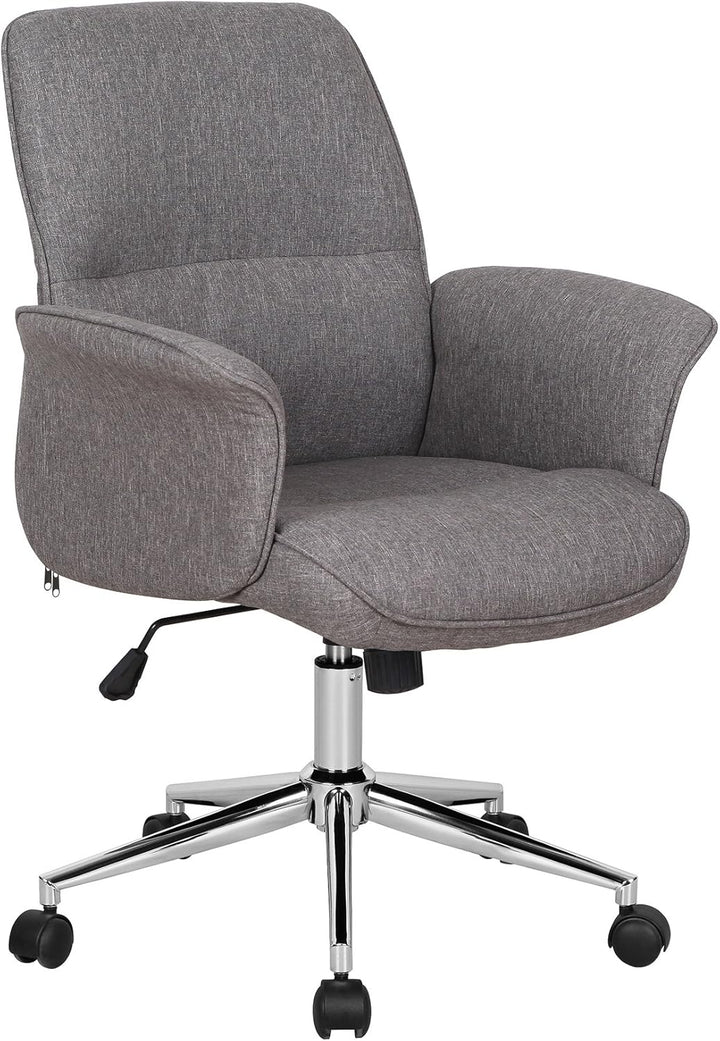 SixBros. Bürostuhl Braun Stoff - 0704M/3675, Braun Stoff