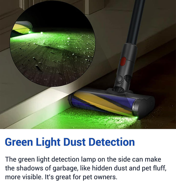 Bürste Ersatzteile mit Staubdetektionsfunktion kompatibel für Dyson Staubsauger V7, V8, V10, V11, V1