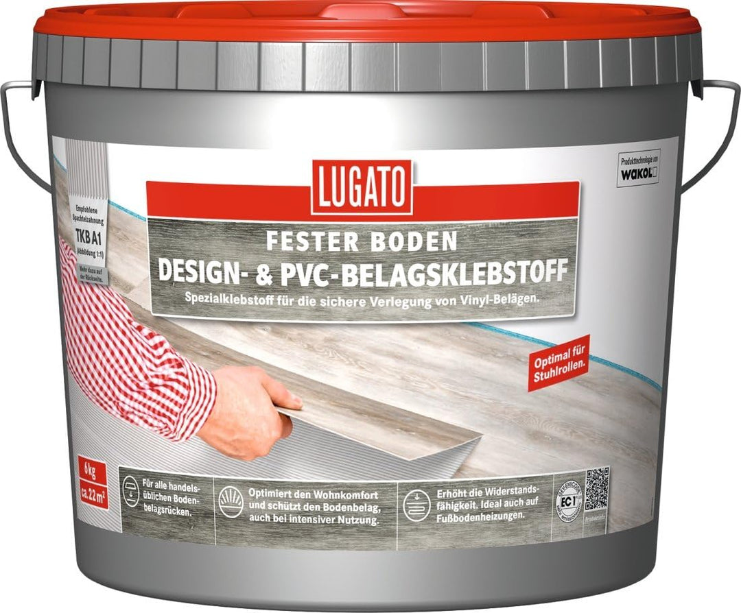 Lugato Design- und PVC-Belagklebstoff 6 kg