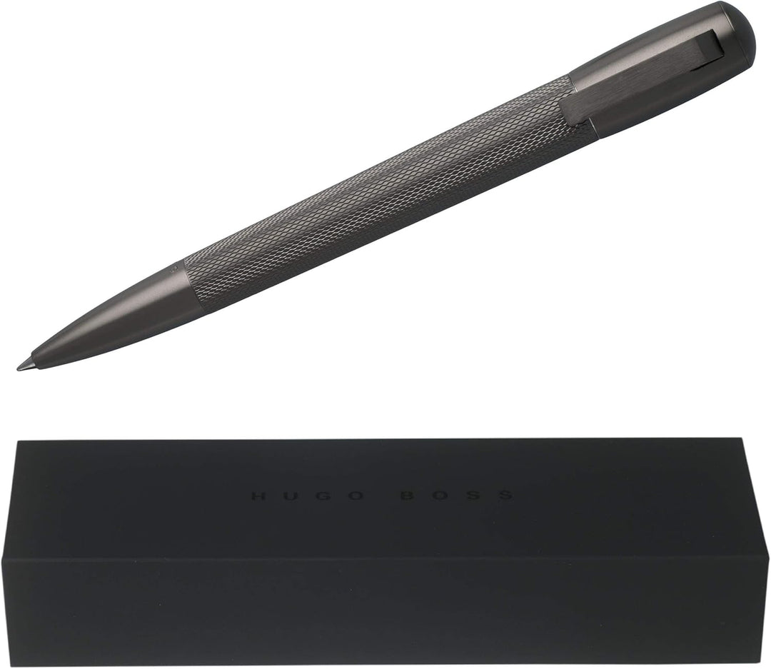 Hugo Boss HSY6034 Kugelschreiber Pure Matte Dark Chrome, 1 Stück (1er Pack) Kugelschreiber Dunkel Ch