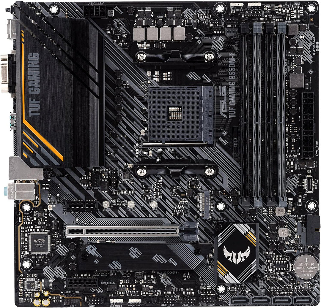 ASUS TUF Gaming B550M-E Gaming Mainboard Sockel AM4 (micro-ATX, Ryzen, PCIe 4.0, 2x M.2, 1Gbit/s Eth